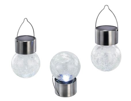 Hanglampjes set 3st led zon helder crackle