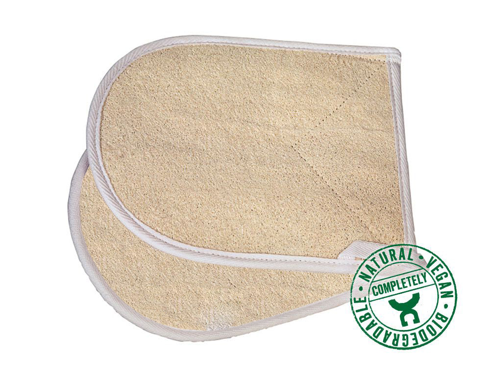 Massage handschoen peeling van luffa